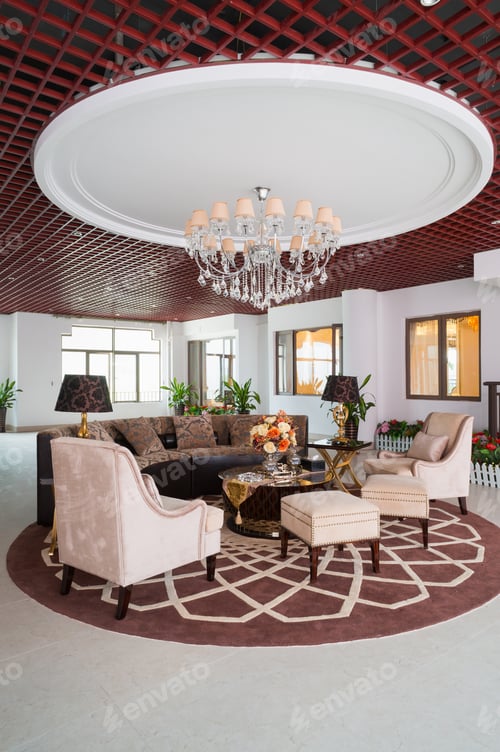 Preview: Nice Sofa And Tea Table In Lobby