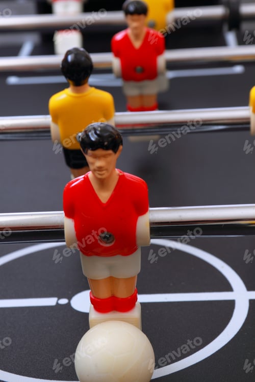 Preview: Foosball Table Soccer Little Men Playing Game