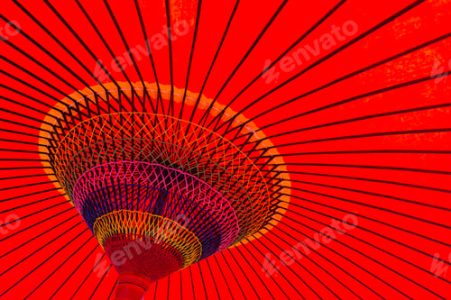 Preview: Red Japanese Umbrella