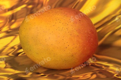 Preview: Mango Tropical Fruit With Background Vivid Image