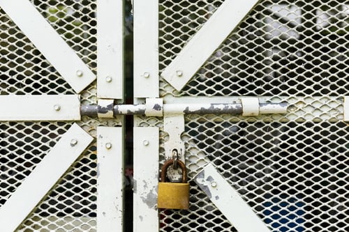 Preview: Metal Door With Lock