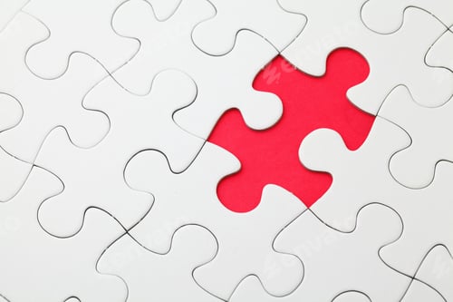 Preview: Missing Puzzle Piece In Red
