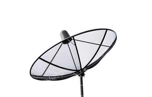 Preview: Satellite Antenna On White Background