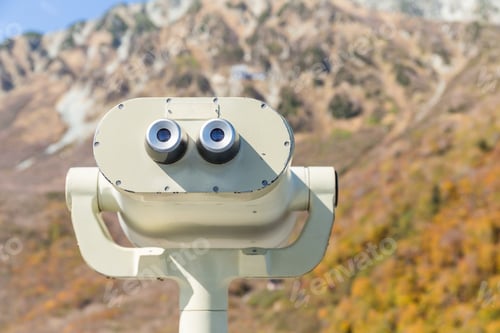 Preview: Tourist Binocular At Outdoor Landscape