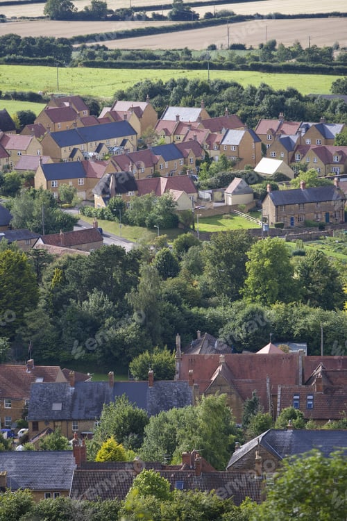 Preview: View Of Rooftops In Country Town