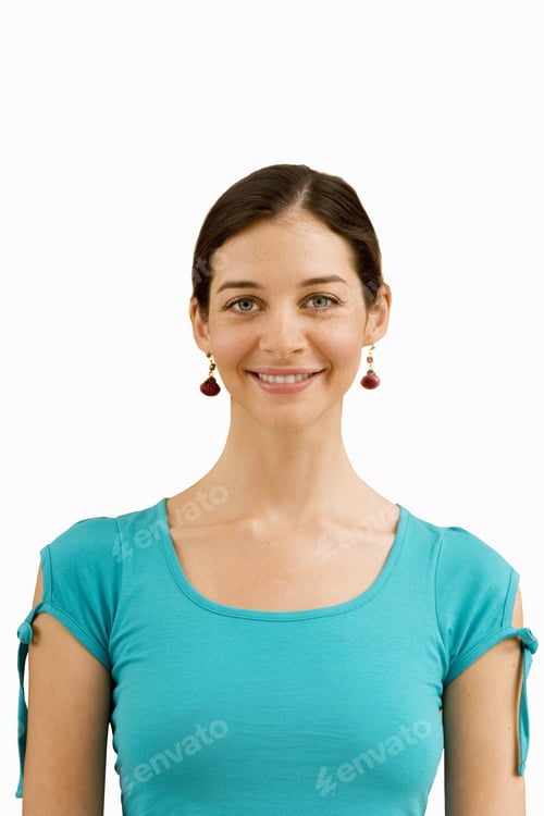 Preview: Close-Up Of Young Woman Smiling, Cut Out