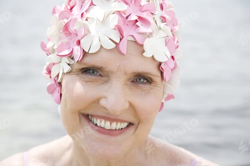 Preview: Senior Woman In A Swimming Hat