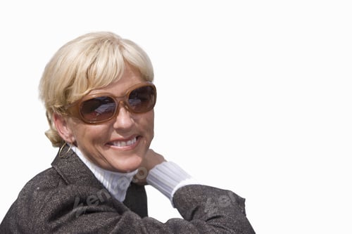 Preview: Close-Up Of Senior Woman In Sunglasses, Cut Out