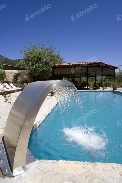 Preview: Swimming Pool With Waterfall