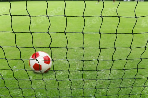 Preview: Soccer Ball And Goal Net