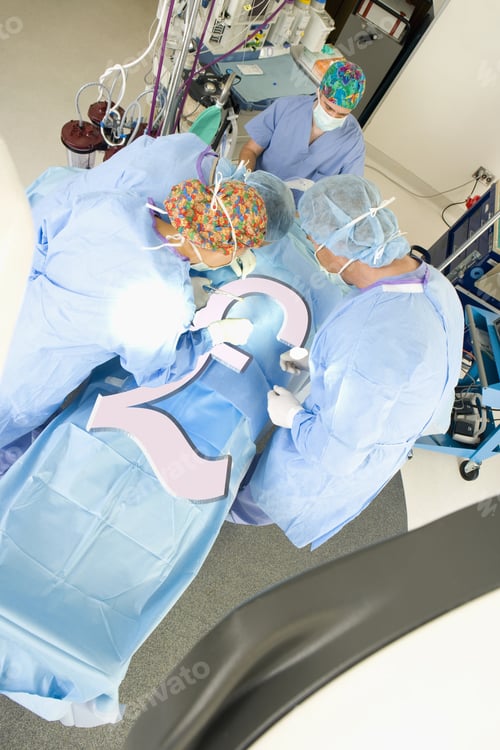 Preview: Surgeons Operating On British Pound Symbol