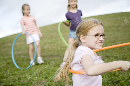 Preview: Three Young Girls Playing