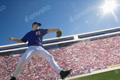 Preview: Pitcher Throwing Baseball
