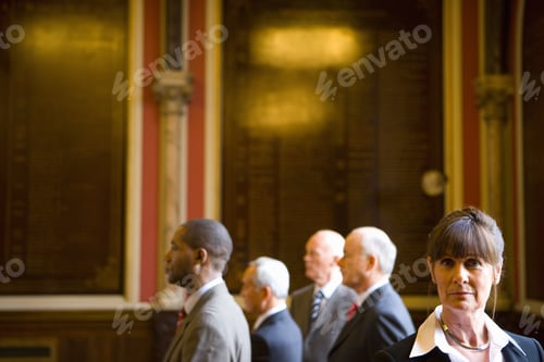 Preview: Portrait Of Woman By Men By Plaques