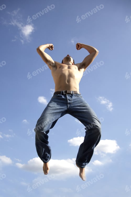 Preview: Young Man Jumping
