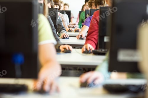 Preview: Detail Of High School Students At Computers