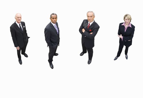 Preview: Group Of Businessmen And Woman, Cut Out