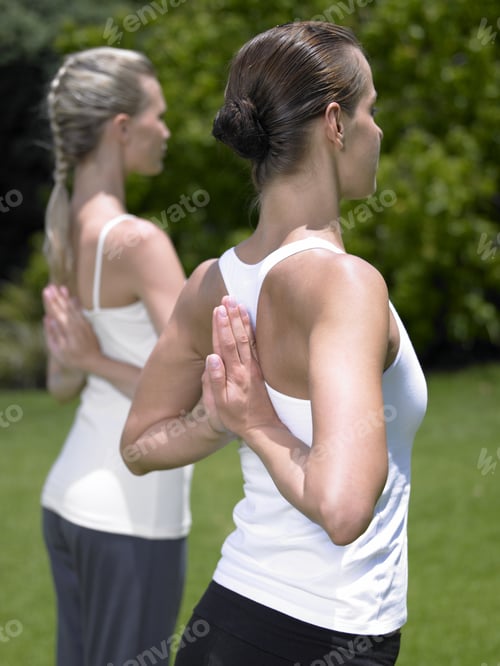 Preview: Two Young Women Practicing Yoga