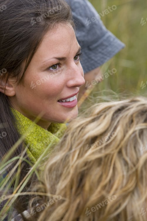 Preview: Close-Up Of Young Woman Smiling Outdoors