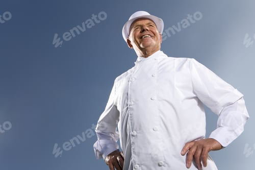 Preview: Portrait Of Baker In White Uniform