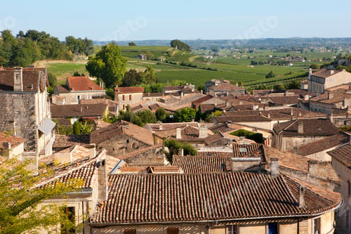 Preview: View Over Rooftops Of Houses In Typical French Village