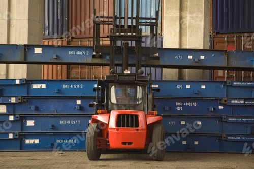 Preview: Forklift At A Commercial Dock