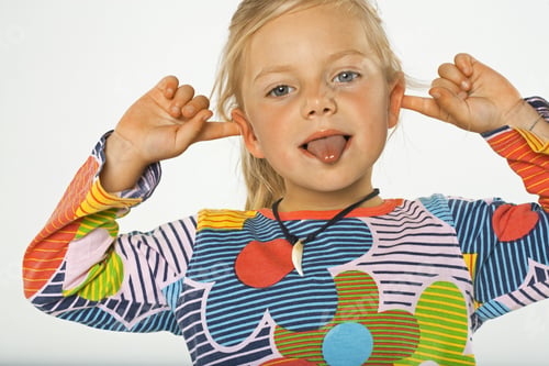 Preview: Portrait Of A Girl Making A Funny Face