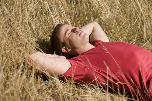 Preview: A Young Man Lying In The Sun