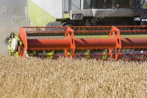 Preview: Combine Harvesting Wheat
