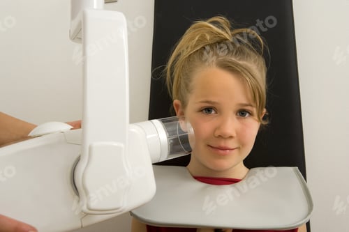 Preview: Dentist Taking A Dental X-Ray Of A Girl