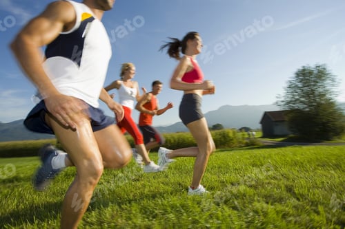 Preview: Men And Women Jogging.