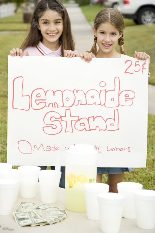 Preview: Two Young Girls At A Lemonade Stand