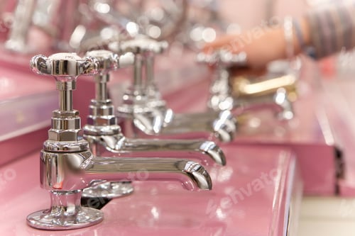 Preview: Detail Of Man Choosing Taps In Plumbing Department Of Hardware Store