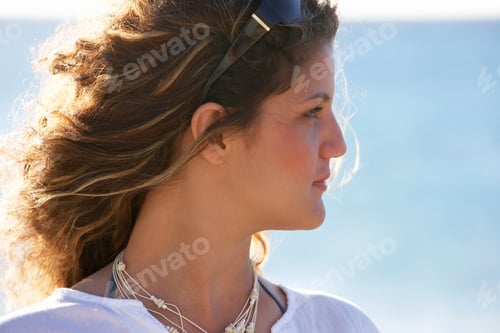 Preview: Portrait Of Young Woman Outdoors