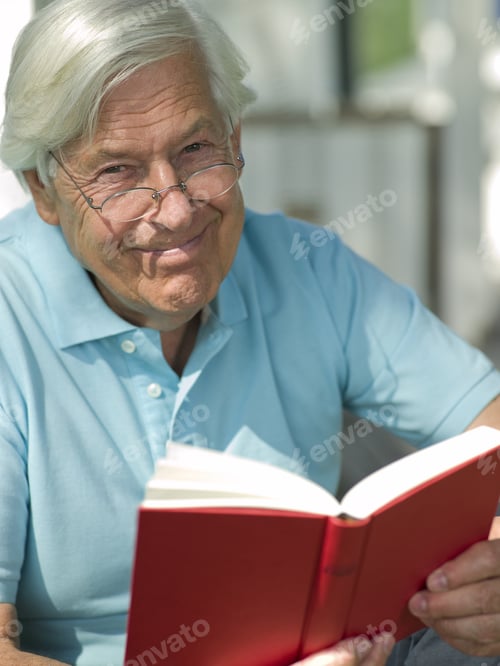 Preview: Senior Man Reading Book