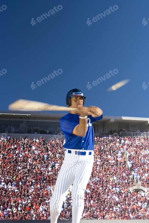 Preview: Batter Swinging At Baseball