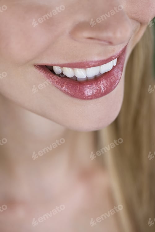 Preview: Close-Up Of A Woman'S Mouth, Smiling