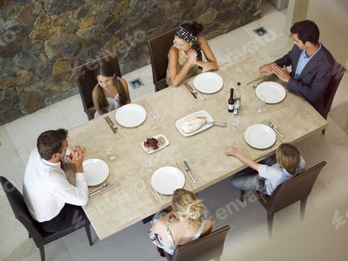 Preview: Family At The Dining Table.