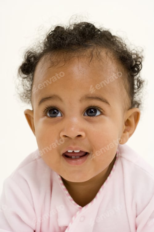 Preview: Baby Girl (3-6 Months) Smiling, Close-Up