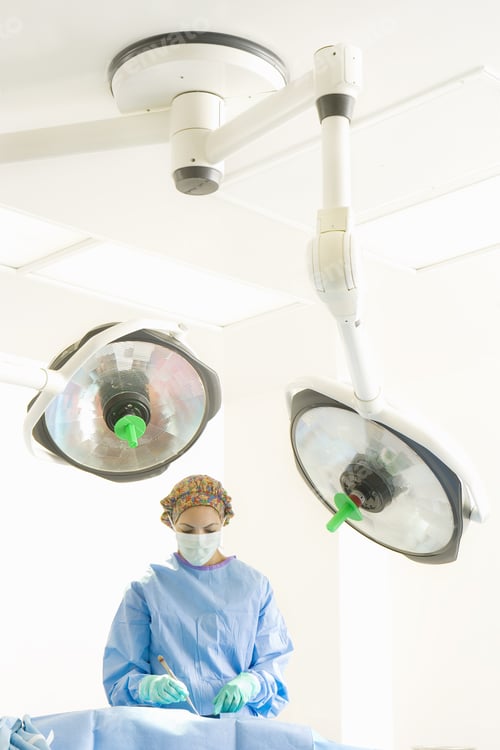 Preview: Surgeon In Operating Room, Low Angle View