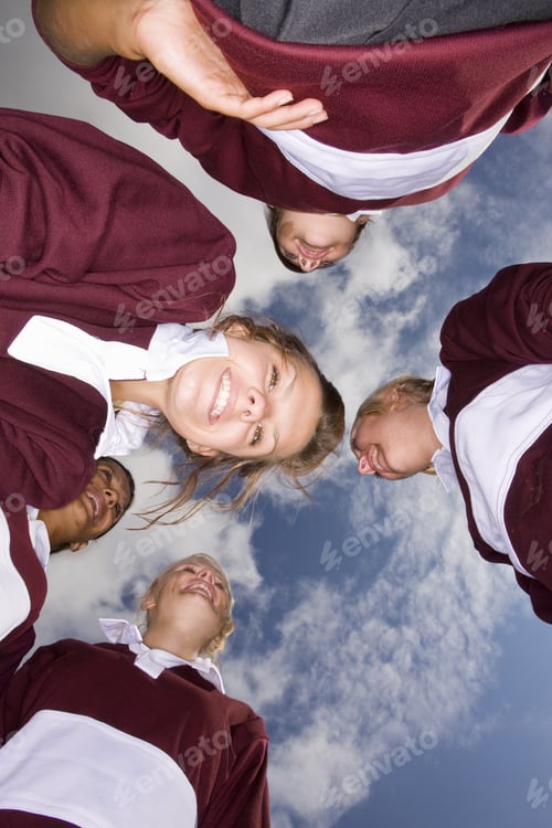 Preview: Smiling Teenage Girls In Sports Uniforms