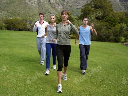 Preview: Two Young Couples Walking