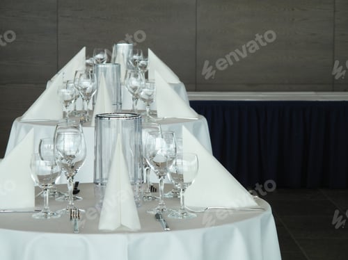 Preview: Place Settings On Banquet Tables