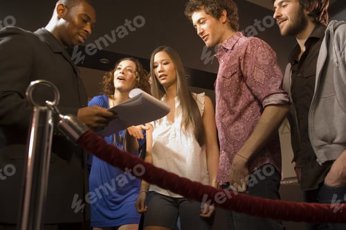 Preview: Friends Entering A Club.