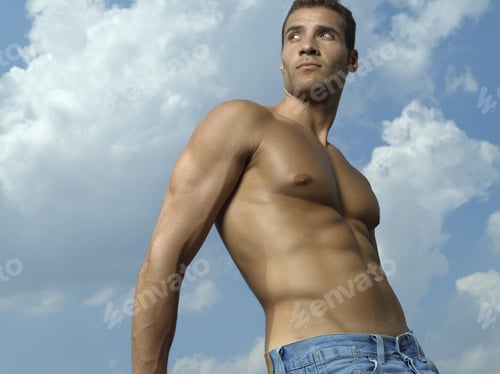 Preview: Low Angle View Of A Young Man Standing