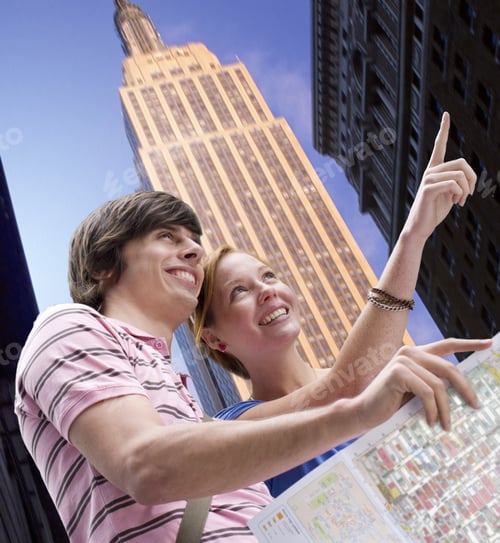 Preview: Couple Sightseeing With Map