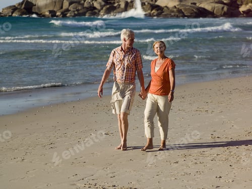 Preview: A Couple Walking On The Beach.