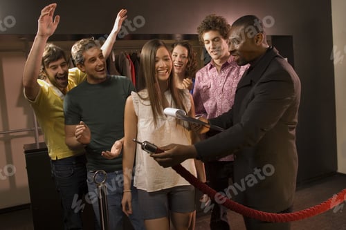 Preview: Friends Entering A Club.