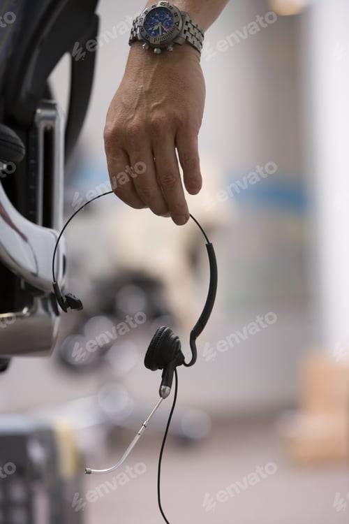 Preview: Man With Headset, Close-Up Of Hand