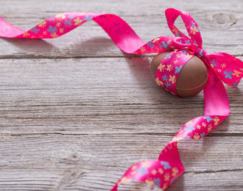 Preview: Chocolate Easter Eggs Over Wooden Background
